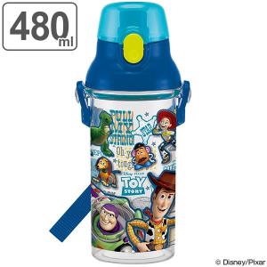 水筒 子供 トイ・ストーリー 直飲み ワンプッシュボトル プラスチック製 480ml 食洗機対応 （ 軽量 プラスチック 子供用水筒 ）｜interior-palette