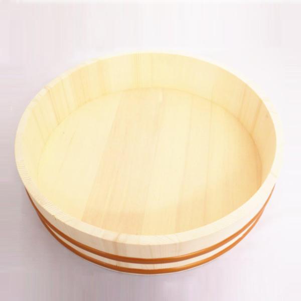 寿司桶 すし桶 33cm 4合用 木製 （ 木製飯台 おひつ 飯切 ）