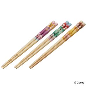 Disney（ディズニー） 箸 16.5cm 3膳入り プリンセス 竹製 （ お箸 は