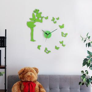 時計 掛け時計 DIY CLOCK グリーン ウォールクロック アナログ （ 壁時計 壁掛け時計 インテリア ）｜interior-palette