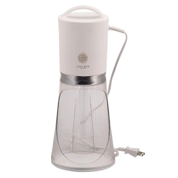 かき氷機 電動 ふわふわ しゃりしゃり 電気アイスシェーバー クールリッチ 2way （ かき氷器 ...