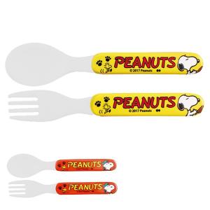 スプーン＆フォーク バス メラミン樹脂 スヌーピー PEANUTS キャラクター （ スプーン フォーク 樹脂 SNOOPY 食器 ピーナッツ ）｜interior-palette