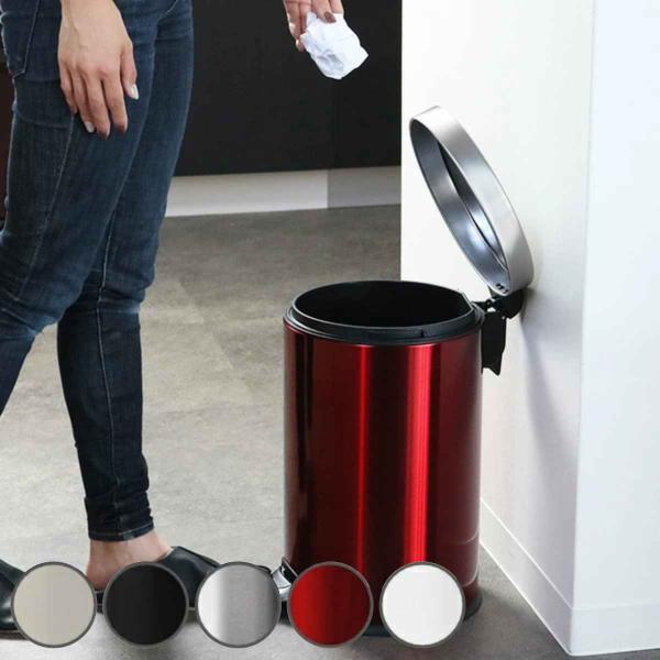ゴミ箱 12L JAVA Effie ステンレス ペダル （ ごみ箱 12リットル ジャバ エフィー...