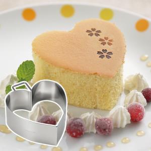 パンケーキリング ハート 深型 タイガークラウン （ パンケーキ 型 分厚い ステンレス製 ）