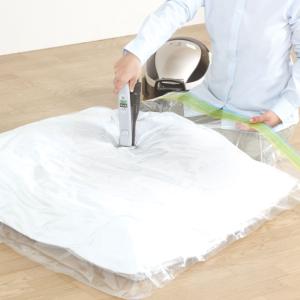 布団圧縮袋 防ダニ 布団圧縮パック L 2枚入り （ ふとん圧縮袋 圧縮袋 布団収納 布団収納袋 幅130×奥行100cm シングル ダブル 掛け布団 敷き布団 布団 収納 ）