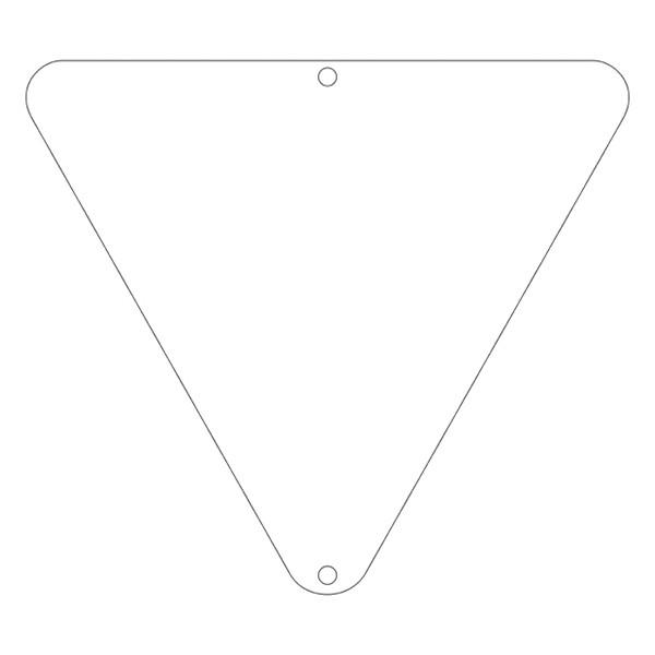 標識 道路標識 上下穴タイプ 無反射 道路80-A 白無地 （ 安全標識 表示 表示シート 構内 ）