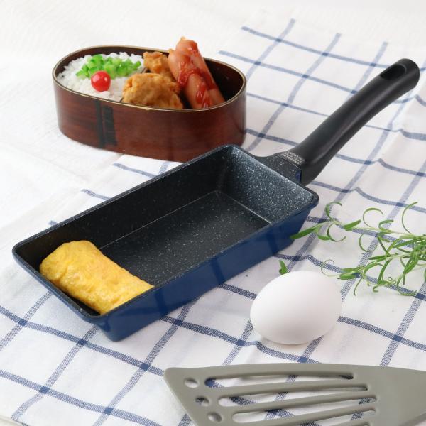 たまご焼き器 ガス火専用 ロング 9×18cm ひるもぐ フッ素樹脂加工 （ 玉子焼き器 卵焼き器 ...