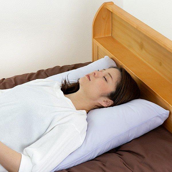 枕 二層構造 大きなふわふわ まくら 専用カバー付 60×63cm 日本製 （ 大きい 肩こり 首こ...