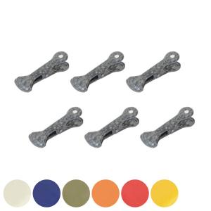 クリップ ダルトン DULTON COLORED CLIPS B 6個入 カラー （ 文房具 文具 ステーショナリー ）｜interior-palette