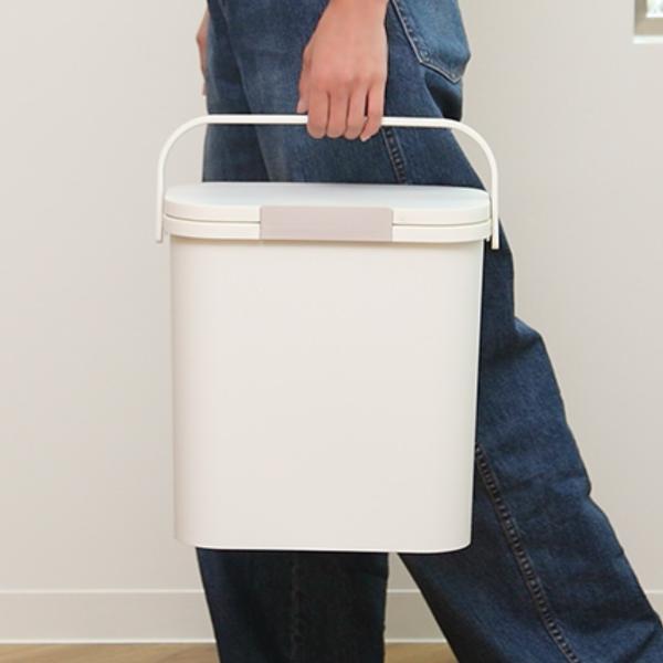 ゴミ箱 運べる防臭ペール 10L パッキン付き スリム ロック付き （ ごみ箱 10リットル ふた付...