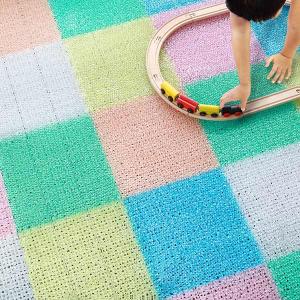 クリア人工芝 30cm×30cm ジョイント式 1枚 （ 芝生マット 人工芝生 人工芝生マット ジョイントマット ）