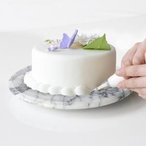 回転台 ケーキ 30cm 大理石 ケーキスタンド スイーツコンビニ倶楽部