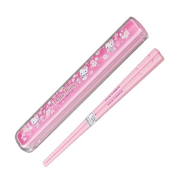 箸箱セット 箸 箸箱 ハローキティ サクラ 16.5cm 子供 （ 箸＆箸箱セット 幼稚園 保育園 ...