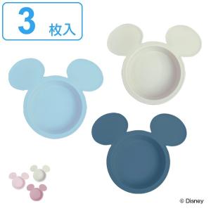 プレート 3枚入り ミッキーマウス ベビー食器 子ども エクリュシリーズ 日本製 （ 子供用食器 電子レンジ対応 食洗機対応 キャラクター ディズニー ）｜interior-palette