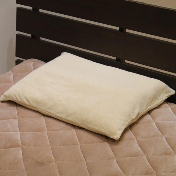 枕 肩まで支えるまくら パイル地カバー付 耐圧分散 日本製 （ まくら マクラ 寝具 ）