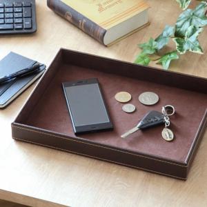 小物トレー 長方形 トレー レザー風 キャッシュトレー