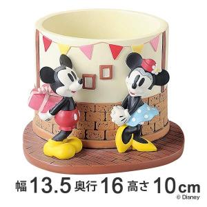 新品【ディズニー】ミッキー、ミニー、プルートたちの植木鉢✨小物入れにも！ Disney（ディズニー） プランター 3号 パーティー ミッキーマウス