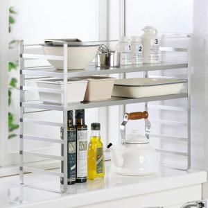 下村企販 キッチンラック オールステンレス頑丈出窓ラック 幅75cm