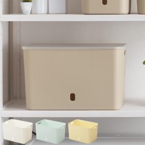 収納ケース ナチュラ インボックス ソフト ワイドL 幅38×奥行26×高さ24cm （ 収納ボックス ケース ボックス 収納 小物入れ 小物収納 ）
