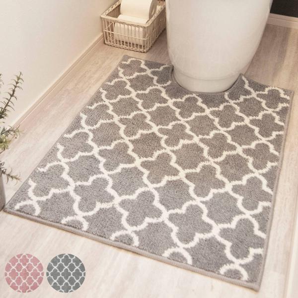 トイレマット 80×60cm モロッカントイレマット （ ロングトイレマット トイレ マット モロッ...