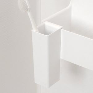 磁着SQ OPスリムポケット 歯ブラシホルダー ポケット オプション パーツ （ バス収納 歯ブラシ ハミガキ ホルダー 磁着SQ専用 バストレイ ）