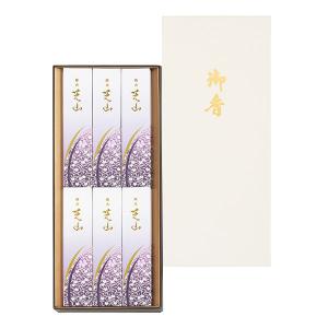 線香 銘香芝山 進物 6箱入 約140mm 約30ｇ×6サック （ お線香 進物線香 贈答用線香 ）｜interior-palette