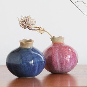 花瓶 一輪挿し 陶器 パカ 直径8 高さ8cm フラワーベース インテリア オブジェ インテリアパレットヤフー店 通販 Yahoo ショッピング