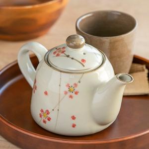 急須 400ml 染十草 茶こし付き ポット ティーポット 陶器 （ 食洗機