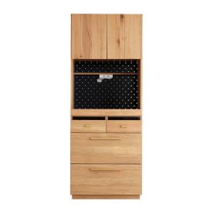 食器棚 北欧風 キッチンボード オーク材 幅70cm （ カップボード キッチン収納 キッチン 食器 収納 日本製 完成品 ）｜interior-palette