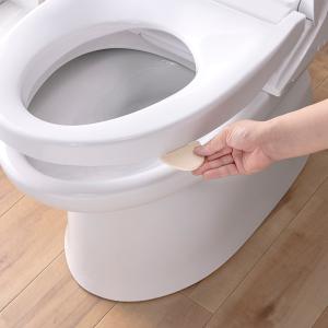 便座取っ手 抗菌便座取っ手 トイレ 取っ手 便座 トイレグッズ グッズ 便利グッズ （ 抗菌 つまみ ハンドル 上げ下げ ）｜interior-palette