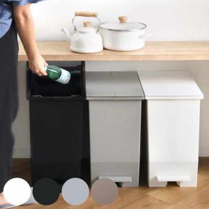 特典付き ゴミ箱 45L SOLOW ソロウ ペダルオープンスリム （ ごみ箱 45リットル ペダル式 ふた付き 両開き 分別 棚下 カウンター下 スリム ）
