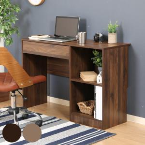 デスク 幅110cm 工具不要 組立簡単 ワークデスク 引き出し