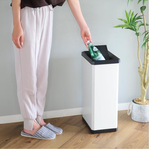 （法人限定） 屋内用ゴミ箱 業務用ダストボックス 23L Sサイズ ターンボックス オフホワイト色 ...