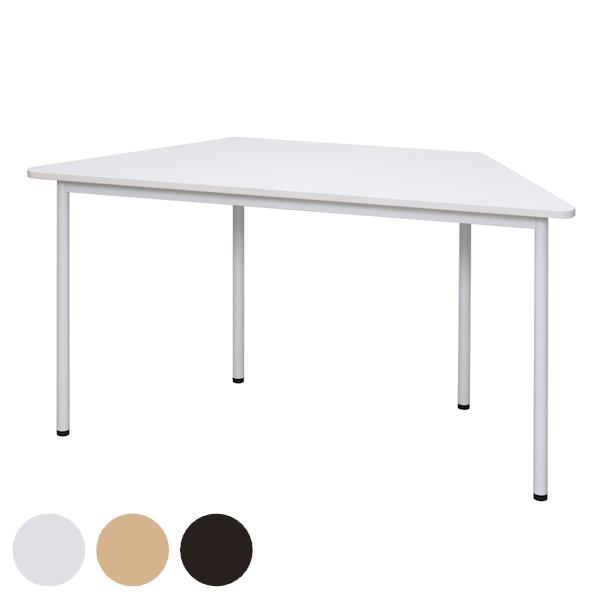 （法人限定） テーブル 幅136.4cm シンプルテーブル 台形 円卓式 組み合わせ オフィス 会議...