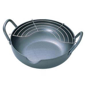 揚げ鍋 30cm 日本製 共柄純鉄 ND-2063 プロスタッフ ベストコ | 鍋 鉄