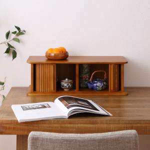 谷村実業 カウンターラック 桐製 幅80cm はい帳 両面引き戸 （ 蠅帳 蝿