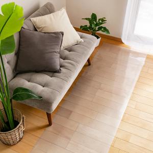 キッチンマット 拭ける 60×270cm クリア （ 60cm 270cm 透明キッチンマット キッチン マット キッチン用マット 台所マット 拭けるキッチンマット 日本製 ）