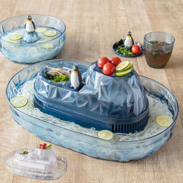 そうめん流し器 M 2〜3人用 流氷 流しそうめん 電池式 流しそうめん機 プラスチック製 （ そう...