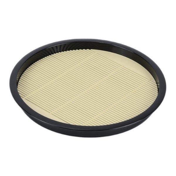 そば皿 22cm 丸 風味処 すのこ付き 皿 食器 和食器 プラスチック 日本製 （ そば 蕎麦 う...