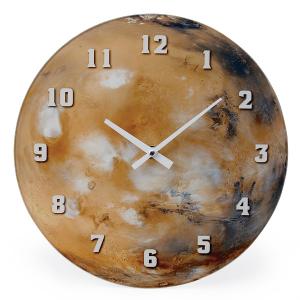 掛け時計 アナログ マーズ 火星 壁掛け 時計 インテリア （ 壁掛け時計 とけい ウォールクロック クロック 雑貨 ）｜interior-palette