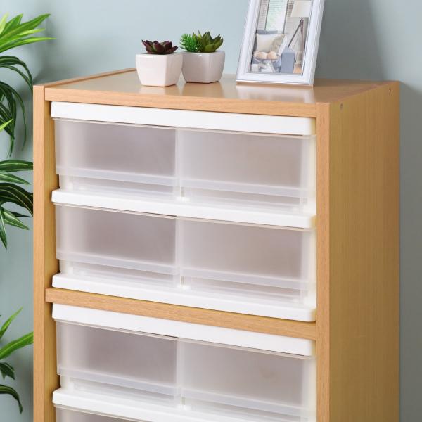 収納ボックス コワケース 2段 卓上 引き出し H4 （ カラーボックス インナーボックス 収納ケー...