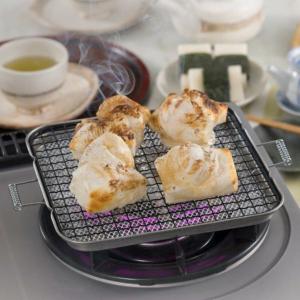 バーベキュー網 BBQ はさみ焼き 両面 魚焼き アウトドア 直火専用 約
