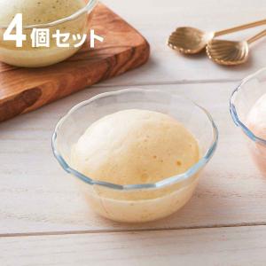 カスタードカップ 180ml プリンカップ Pyrex パイレックス 耐熱ガラス 4個セット （ 食洗機対応 電子レンジ対応 オーブン対応 耐熱皿 ボウル 洋食器 食器 ）