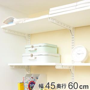 壁面収納 棚 幅45cm 奥行60cm フィットラック TSセット （ 棚板 木製 DIY 収納 ホワイト 可動棚 オープンラック 収納ラック ）｜interior-palette