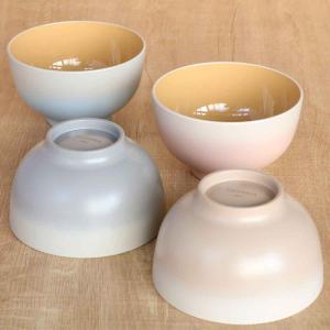 汁椀 450ml OWAN 丸 グラデーション プラスチック 日本製 （ 食洗機対応 電子レンジ対応 お碗 汁碗 ボウル ミニ丼 茶碗 食器 山中塗 ）