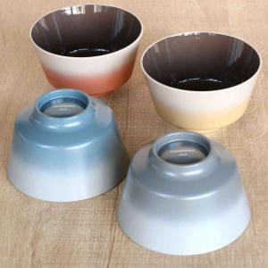 汁椀 400ml OWAN 角 グラデーション プラスチック 日本製 （ 食洗機対応 電子レンジ対応 お碗 汁碗 筒形 ボウル ミニ丼 茶碗 食器 山中塗 ）