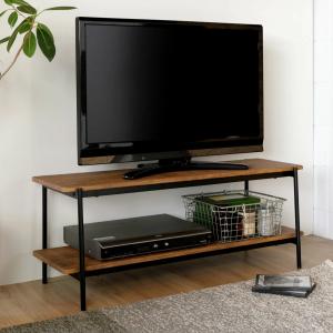 【新品・未使用】　 ヨーロピアン調　　テレビ台　ラック　ボード　幅100 弘益 テレビ台 幅100cm ローボード ヴィンテージ調 スチールフレーム