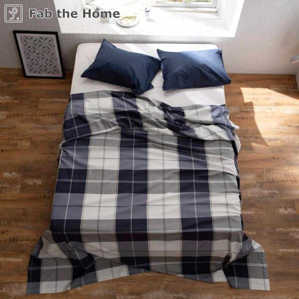 マルチカバー Fab the Home M 210×210cm アクロス 綿100％ チェック柄 （...
