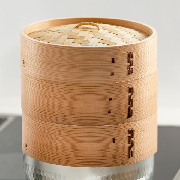 中華セイロ 2段 直径21cm （ 蒸し器 杉 木製 蒸籠 セイロ 蒸篭 蒸し せいろ 21 センチ...