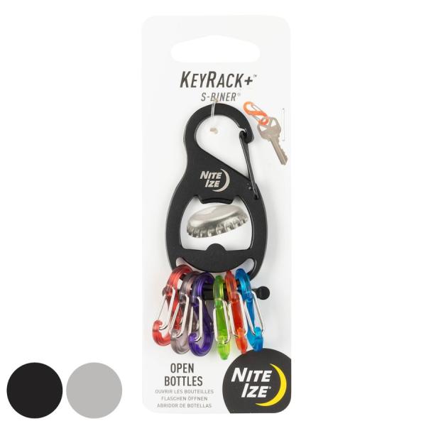 カラビナ エスビナー キーラックプラス 栓抜き機能付 （ ナイトアイズ NITEIZE KEYRAC...